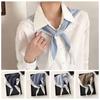 Fashion Lace Padded Headscarf Plaid Design Linen Fabric Hairband Scarf Cotton Material Triangle Scarf Women's