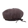 Korean Style Women Painter Hat Bow Women Octagonal Cap Sweet Plaid Beret Hat  Girl