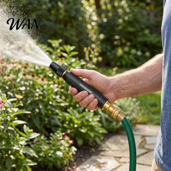 Adjustable Spray Nozzle High Pressure Hose Car Wash Booster with Settings Garden for Plant Watering Washing Outdoor Cleaning