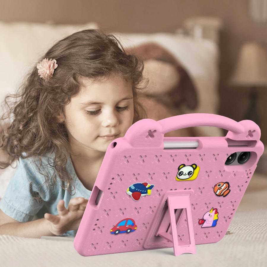 Kids Case for Redmi Pad Pro 12.1 Inch 2024 SE 11 EVA Stand Hand-Held with Pen Holder Protective Cover For Xiaomi Poco Pad 12.1"