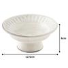 Tatara Kohiki Sogime Footed Ceramic Dessert Bowl Japanese Small Bowl 12.5cm Made in Japan 10320