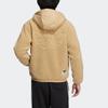 adidas Originals MC Sherpa Fleece Full Zip Jacket Men Beige Gold HS2006