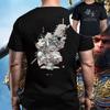 Bawełniana koszulka z nadrukiem Black Myth Wukong Wukong Gra Wzór z wizerunkiem grupy Męska koszulka z krótkim rękawem T-shirt Król Małp Top