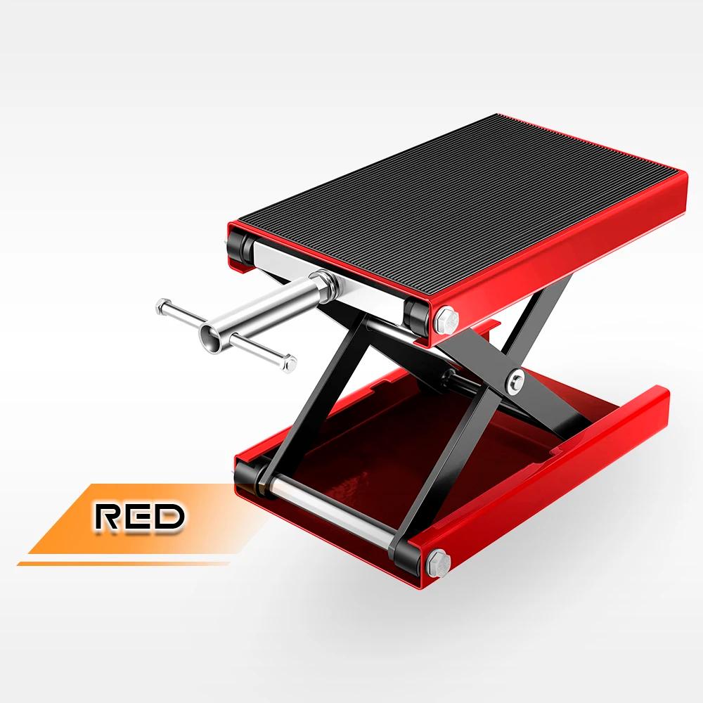 

1100LBS Motorcycle Jack Heavy Duty Motorcycle Lift Table Center Scissor Lift Motor Bicycle ATV Work Stand Motorcycle Repair Tool червоний