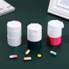 Pill Chopper 3 in 1 Pill Box Container Pill Cutter Portable Tablets Medicine Cutter Pill Crusher