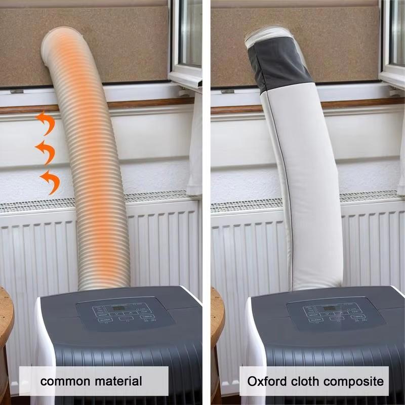 Neue Klimaanlagen-Schlauchabdeckung Isolierschlauchhülle Staubdichte Außen-Schutzhülle Einfache Montage für die meisten Abluftschläuche