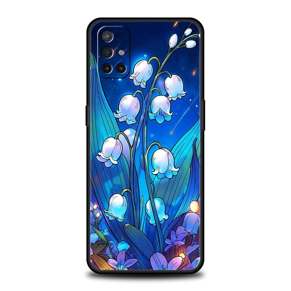 Coque de téléphone florale transparente Muguet pour Oneplus 13R 13 12R 11 10T 10R Nord N100 N200 N10 10 9 9R 9RT CE 3 2 Pro TPU souple