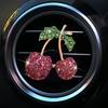 Rhinestone Cherry Car Air Conditioner Air Outlet Aromatherapy Decoration Cute and Exquisite Fruit Shape Car Fragrance Clip