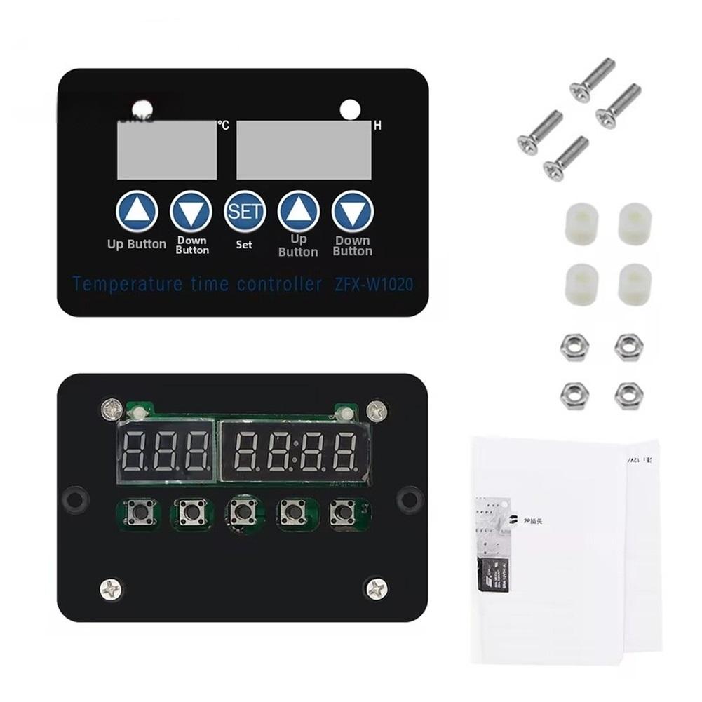 1pc Digital Microcomputer Temperature Regulator ZFX-W1020 With Time Switch 12V 24V Intelligent Temperature Controller