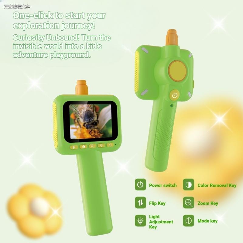 Kids Snake Camera Endoscope with Flexible Cable & IP67 Waterproof Camera Toy Lights ABS for STEM Learning Activity