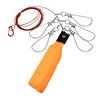 Fishing Stringer Clip 5 Snaps 11.5FT Live Fish Lock Big Fish Wire Rope Cable Fishing Holder with Float for Saltwater