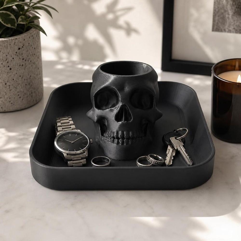 Halloween Schmuckorganizer Handförmiger Schlüsselhalter Schmuckaufbewahrungsschale Schreibtischaufbewahrung