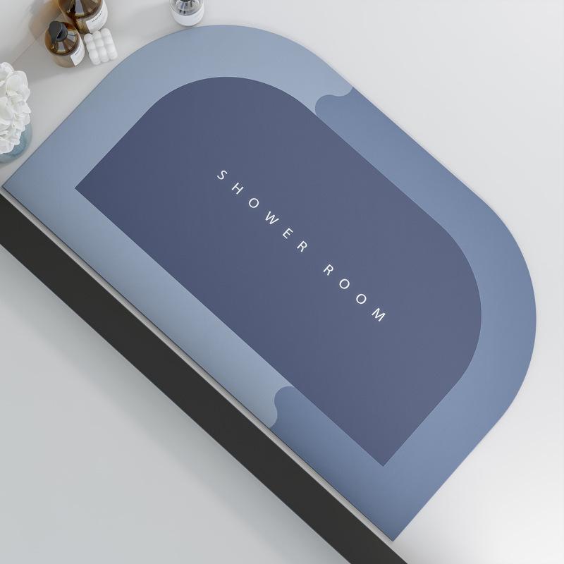 Diatomium Mud Moisture-wicking Pad Bathroom Slip-resistant Quick Drying Rug Toilet Door Carpet Bathroom Fine Door Mat Can Be Cut