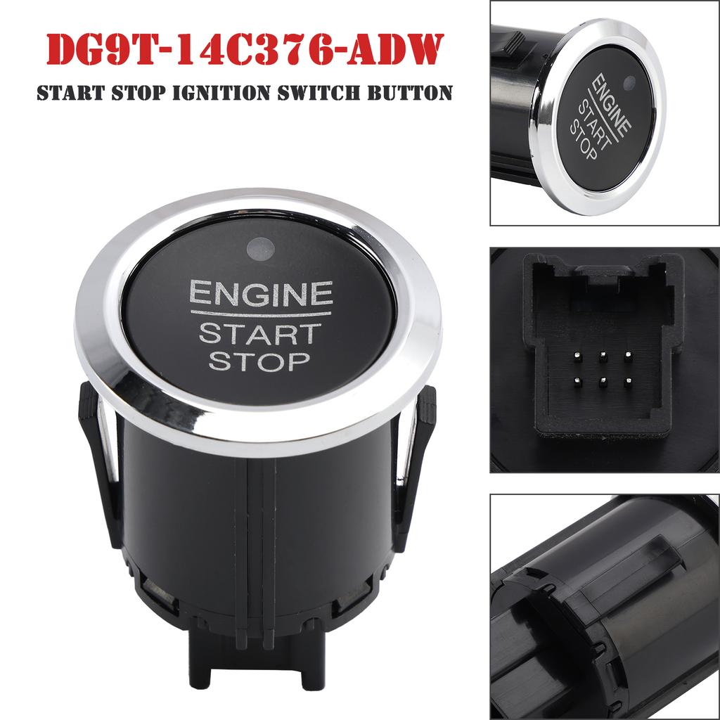 Start Stop Ignition Switch Button DG9T-14C376-ADW for Ford Edge Expedition 15-20