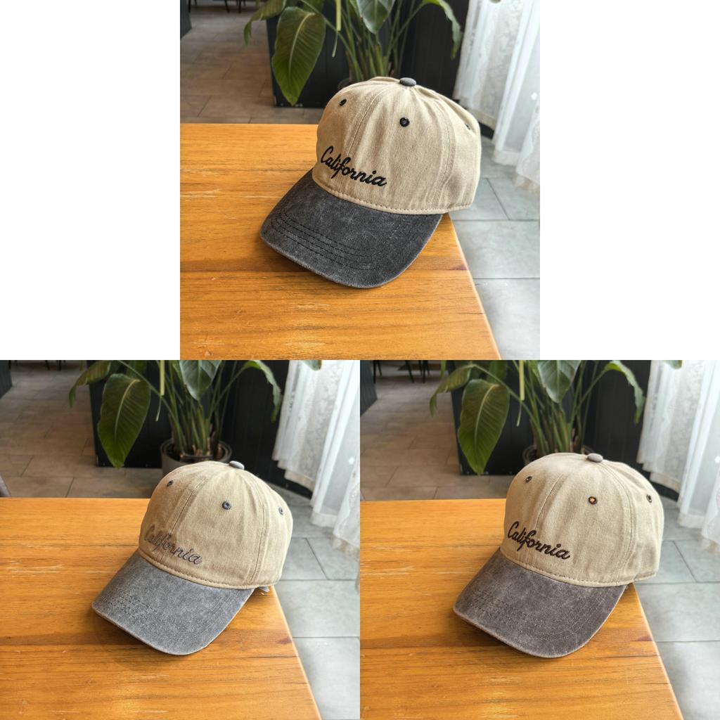 Version Washed Old School Letter Embroidered Baseball Cap For Casual Men And Women