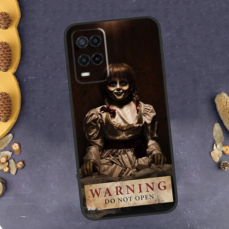 Annabelle Horror Movie Phone Case For Oppo A79 A18 A38 A58 A78 A98 A17 A40 A60 A80 A16 A76 A96 A15 A74 A94 A54 A77