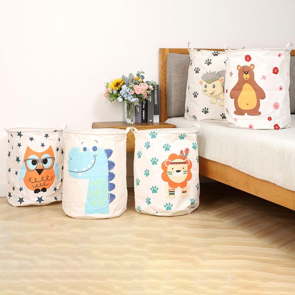 Large Organizer Basket With Handle Toys Basket New Canvas Barrel Basket Laundry