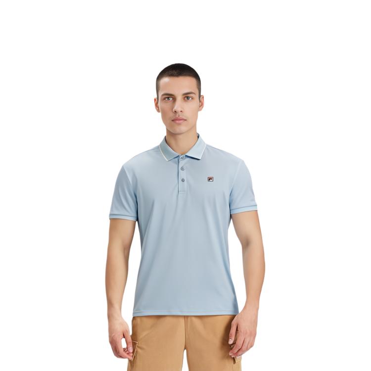 FILA Polo Shirt Men's Forget Me Not Blue F11M321106ALB