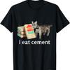 Ich esse Zement Katze Shirt Kinder Lustiges Katzen-Meme T-Shirt