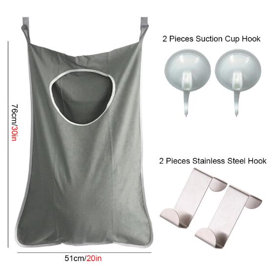 Závěsný koš na prádlo přes dveře Velkokapacitní Úložiště špinavého oblečení Přenosný odolný sáček na recyklaci z Oxfordské tkaniny