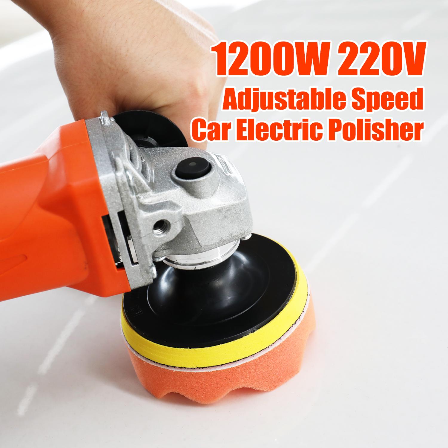 1200W   Speed Car Electric Polisher Waxing Machine Automobile Furniture Polishing Tool