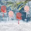 Cartoon Christmas Lollipop Pendant Bow Christmas Tree Decoration  Children's Birthday