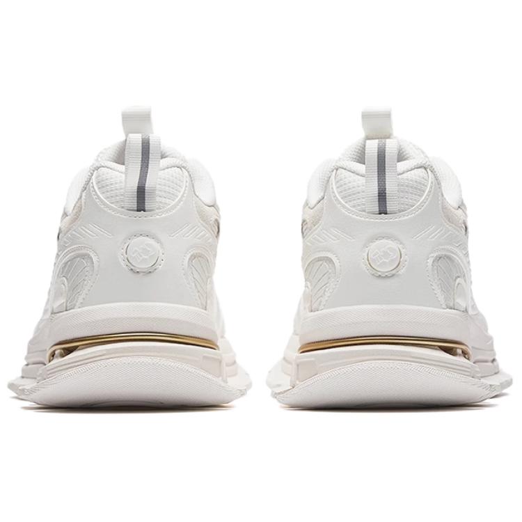 ANTA Women's Retro Thick-Sole Casual Shoes Off-White Cream 122448805AS-1