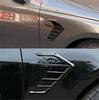 Universal Glossy Carbon Fiber Look Car Side Fender Air Vent Intake Trim Sticker