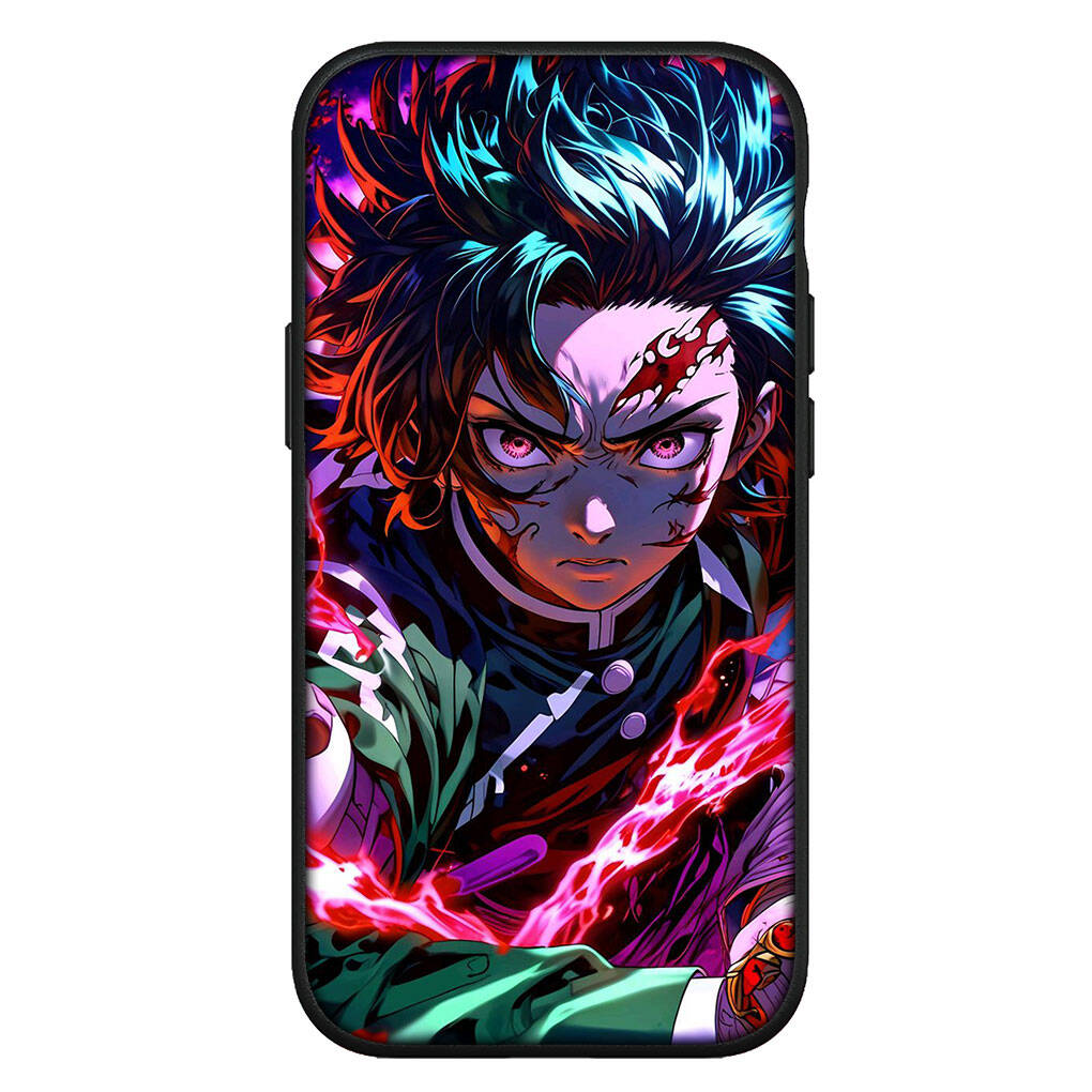 for iPhone 17 16 15 Xiaomi Poco F7 F8 X7 X6 C85 C75 M8 Redmi Note 14 13 12 11 Pro Max 14C 13C A3 A4 Phone Case Demon Slayer Kamado Tanjiro Kokushibo