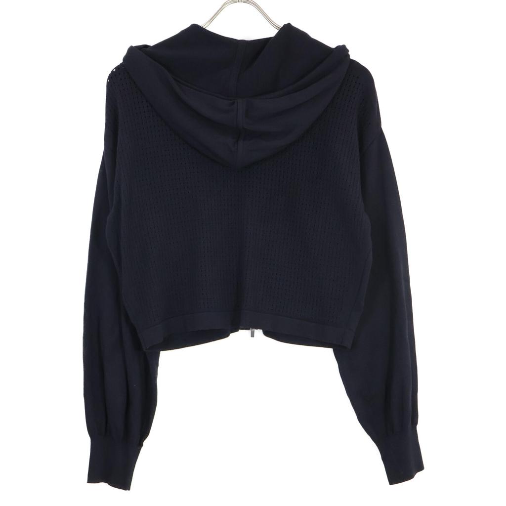 FOXEY 42769 Alessa Cardigan Hooded Knit Tops 38 Midnight blueUsed