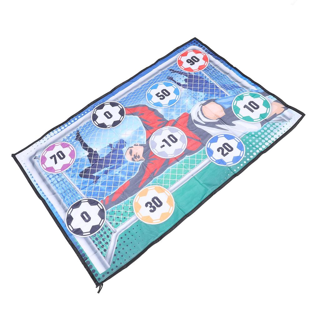 Soccer   Game Mat Set Indoor Outdoor Foot  Toss Target Game Toss Soccer Goal Game with Soccer   for Boys