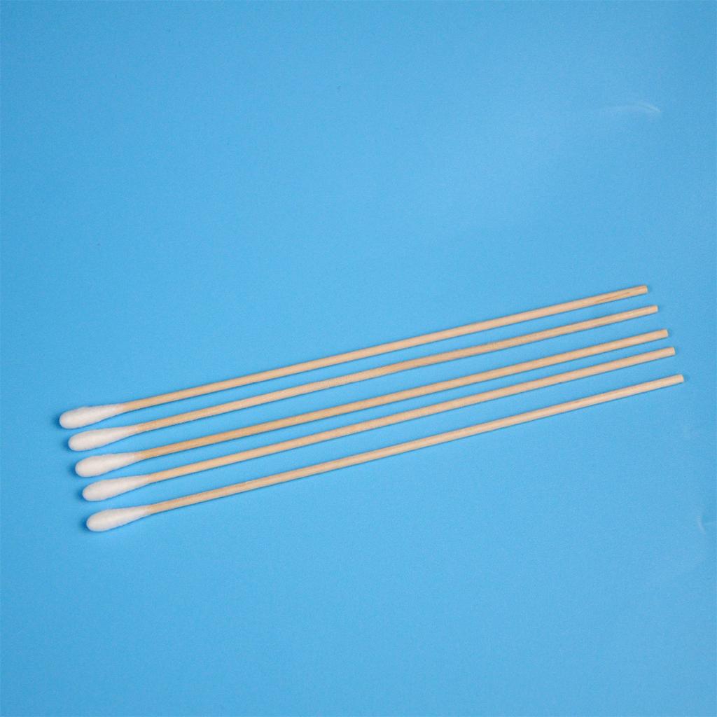 Double Tipped Cotton Swabs with Wooden Sticks Multipurpose Applicators for Personal Care and Cleaning Tasks 200 Count Pack