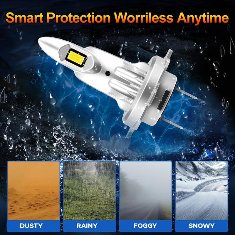 2/4Pcs High Power Headlight Chips LED Lights Bulbs 160W For Nissan QASHQAI I J10 NJ10 2007 2008 2009 2010 2011 2012 2013