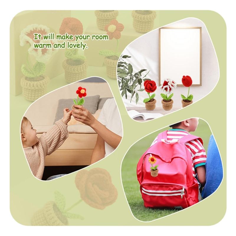 Kits de Crochet pour Débutants Kits de Démarrage de Crochet DIY Comprenant Crochet, Pelotes de Laine, Aiguille, Instructions, Accessoires