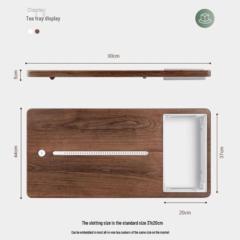 

Mingzhan Black Walnut Solid Wood Tea Tray