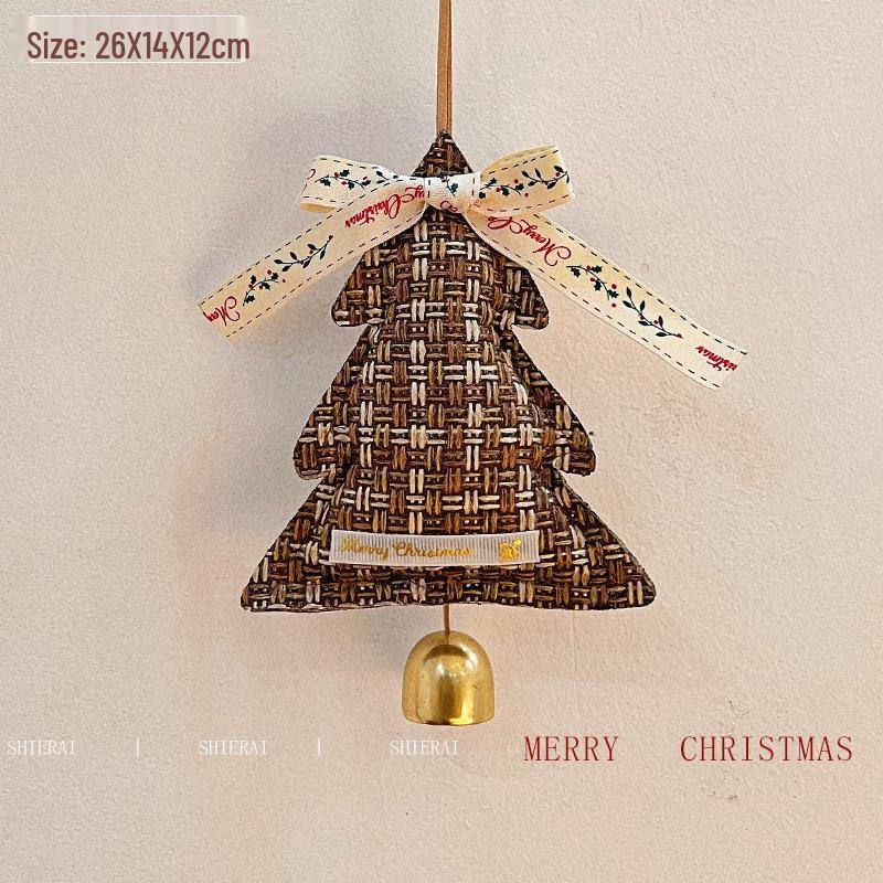 Imitation Noble Mini Christmas Wreath Car Ornament: Festive Window Display Pendant