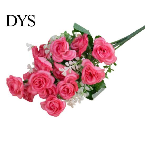 Ornamental 1 Bouquet Simulation Rose No Watering Vivid Bright Color Artificial Flowers Home Beautification