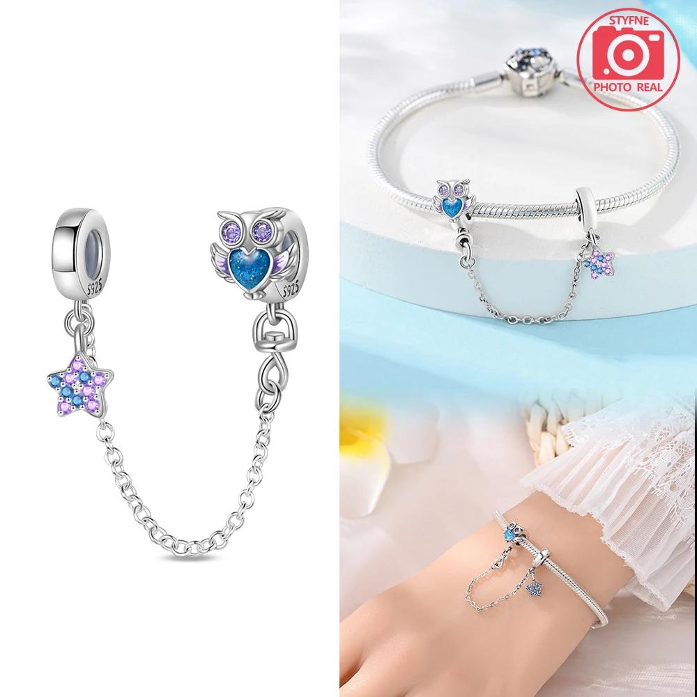 Charm Bead Charms Plata Fantasy Cats Paw Cute Safety Chain Copper Colors Ideal For Charm Bead Charms Copper Colors Authentic Bracelets for Jewellery