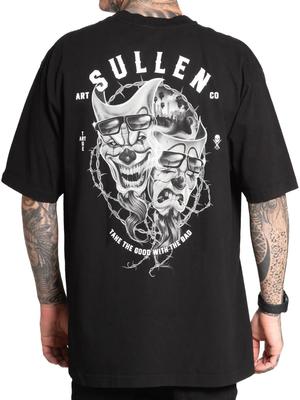 Sullen Herren Drama Kurzarm Ein-Ton-T-Shirt Schwergewicht Entspannt Tattoo-T-Shirt