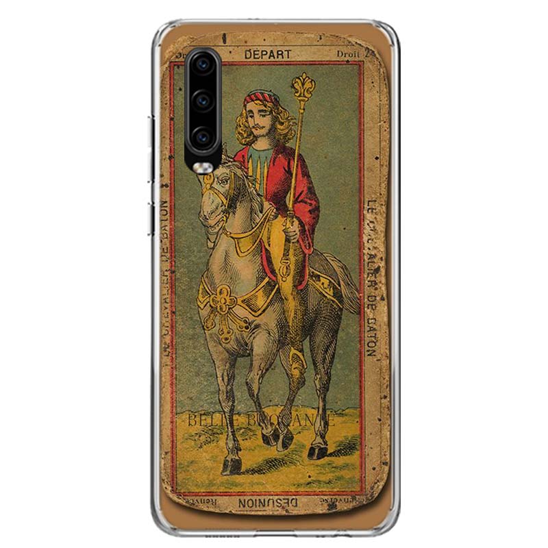 Etui na telefon z okładką do czytania kart Tarota dla Huawei P30 P20 P10 P40 P50 Pro Mate 20 40 30 10 Lite Popularne Fundas Artystyczny Prezent Coque