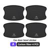 4pcs Car Door Handle Bowl Sticker Protector Anti-collision Strip For Citroen C4 C3 C5 C1 C2 C6 VTS C4L DS3 DS4 DS5 Grand ajx256