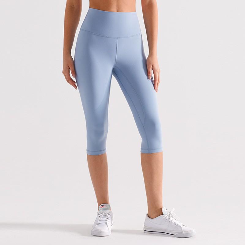 Womens High-Waisted 7/8 Yoga Leggings With Butt-Lifting Fit Quick-Dry Stretchy Workout Pants Running Cycling Dance