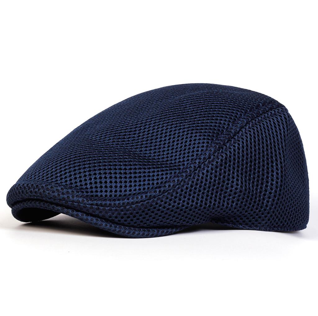 Men Mesh Breathability Newsboy Caps British Painters Hats Spring and Summer Flat Cap Hip Hop Berets