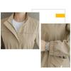 Fashion New Double Layer Women Windbreaker Spring Autumn Short Coat Fashion  Stand Up Collar Ladies Jacket
