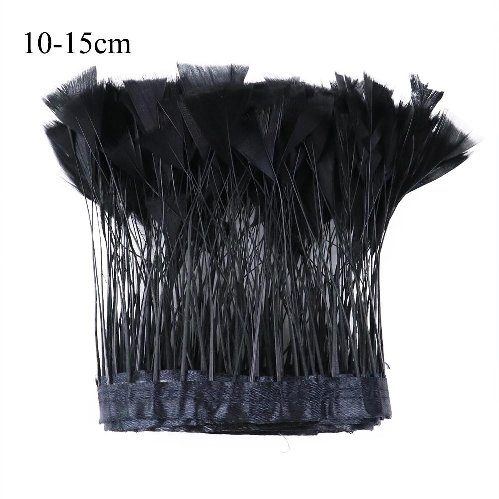 Feather1 Meter Natural Feather Trim Fringe Multi-color White Black Red Ostrich Turkey Feathers for Wedding Dress Decoration DIY Crafts