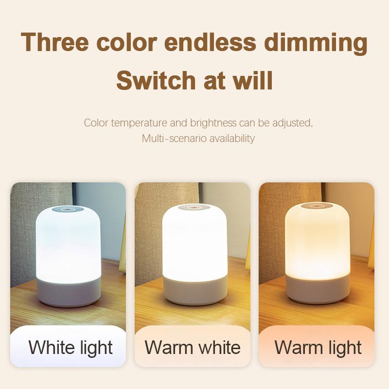 Led Night Lights Bedside Dimmable Charging Desktop Night Lamps Bedroom Bedside Lighting Decoration Touch Led Reading Table Lamp
