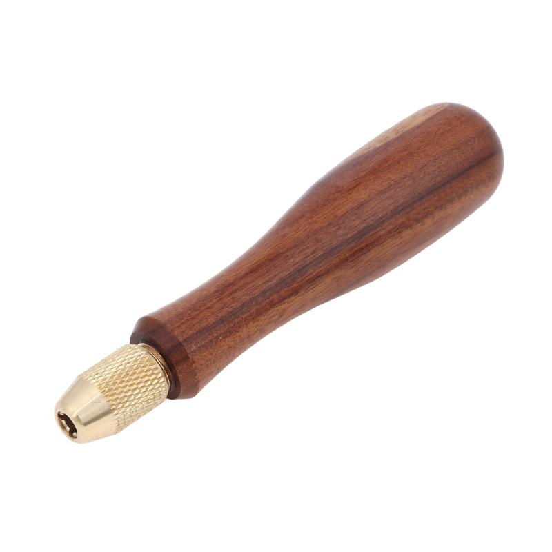 Wood File Handle Wooden Handles With Brass Collet Chuck For Small Files Diy Tool Accessories