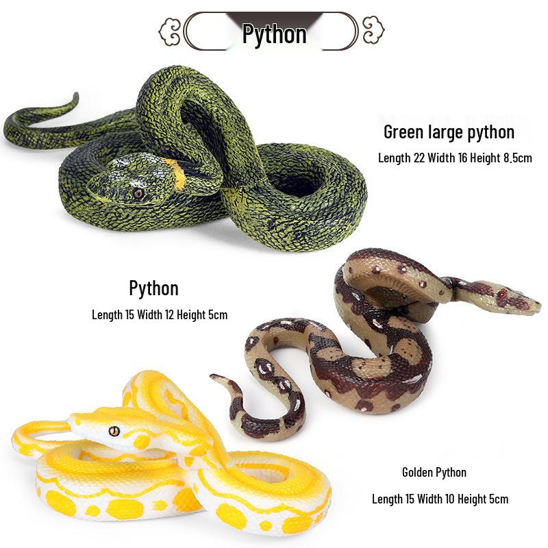 Children s Wild Animal Models: Python, Cobra & Rattlesnake Educational Toys