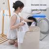 Foldable Cotton Linen Laundry Hamper
