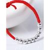 2024 Fashion Ornament 999 Sterling Silver Red Rope Male and Female Baby Year of Fate Bracelet Carrying Strap Perfect Adjustable